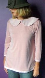 blouse charlotte jersey col claudine rose pr�t-�-porter unique