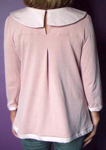 blouse charlotte jersey col claudine rose pr�t-�-porter unique